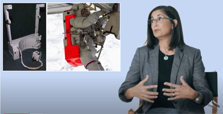 NASA astronaut Nicole Stott describes the real jet packs astronauts wear on a space walk. (YouTube screenshot | Wired)