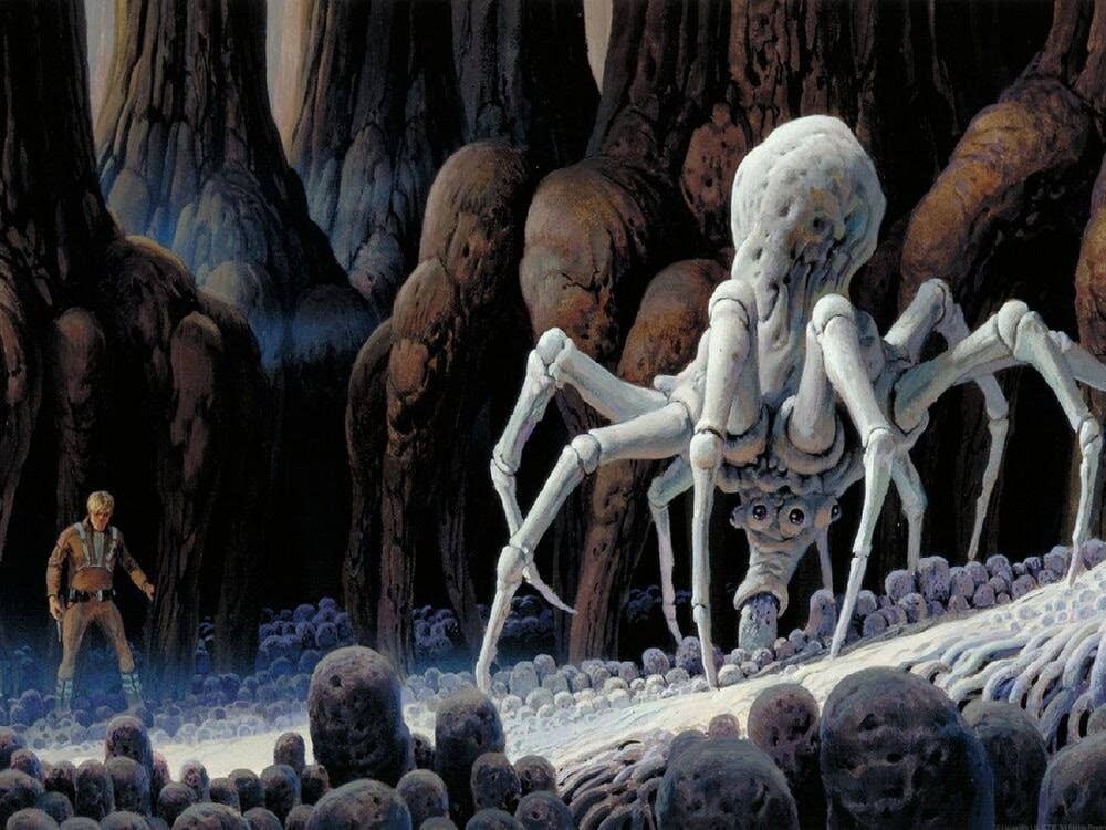 Empire Strikes Back concept art depicting Krykna on Dagobah. (Lucasfilm Ltd.)