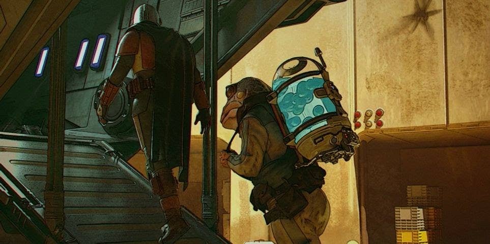 OMG there are going to be so many egg-backpacks at Comic-Con next year… (Mandalorian concept art | Disney+)