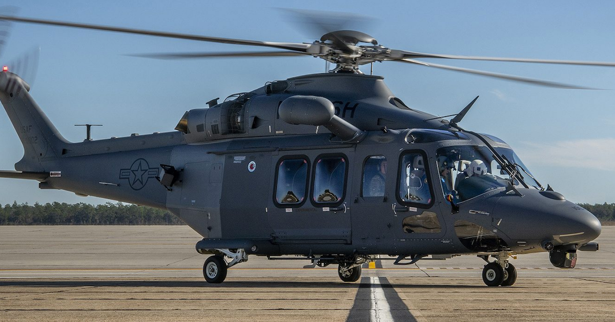 The new MH-139A Grey Wolf is unveiled and named at Duke Field (U.S. Air Force)
