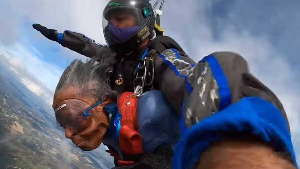 This 102-year-old WWII veteran fulfilled her dream of skydiving