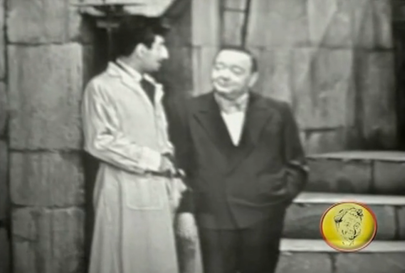 Farr in an episode of “The Red Skelton Show” with famous actor Peter Lorre. Photo credit Vimeo.