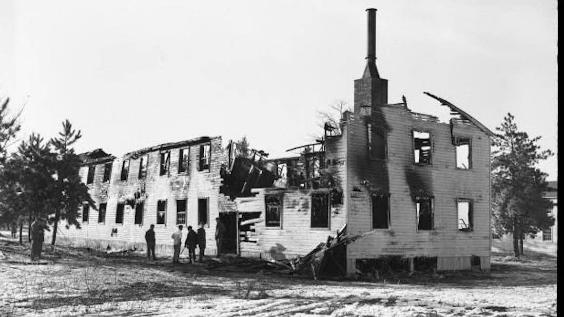 This barracks fire resulted in both heroism and controversy