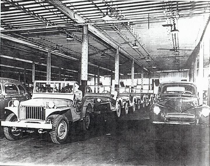 A photo of the Willys-Overland Jeep plant in Toledo, OH during WWII. Photo credit Ron Szymanski.