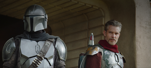 Let’s settle this like adults. Both of you take your armor off and come with me… <em>The Mandalorian | Disney+</em>