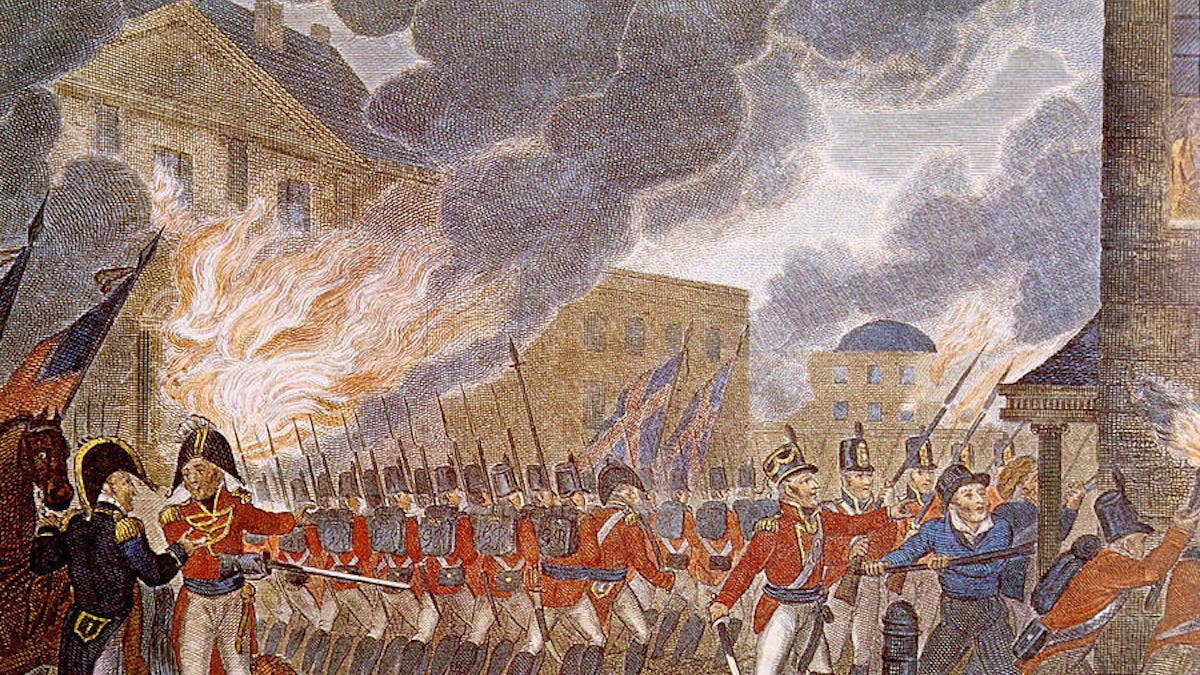 That time the British torched the White House
