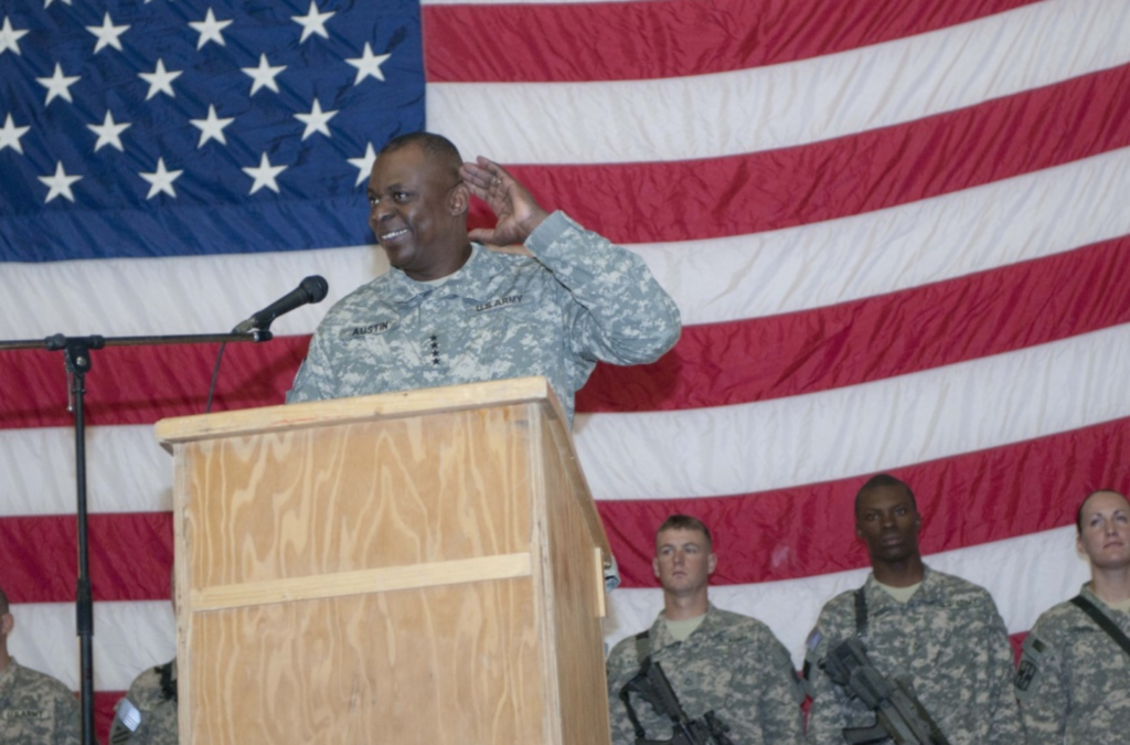 General Austin visits troops over the holidays. He's being considered for Secretary of Defense. 