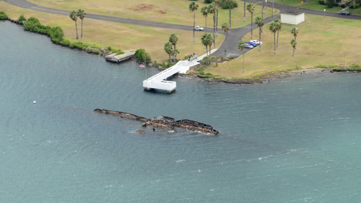 A baby girl is entombed on the USS Utah at Pearl Harbor