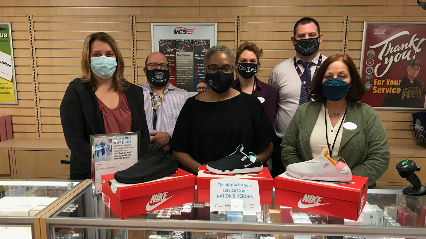 Nike donates shoes to VA health care workers during COVID-19 pandemic