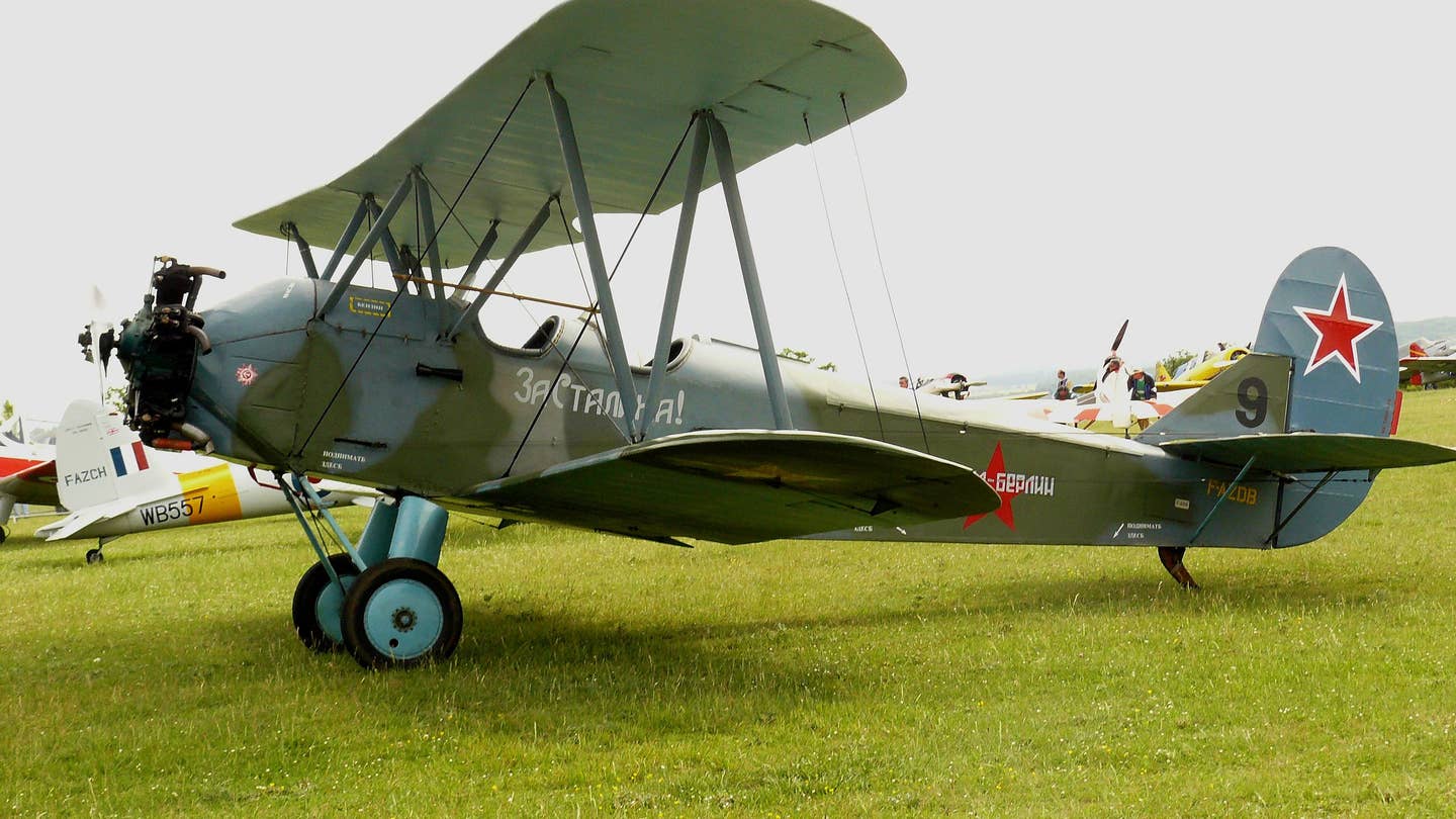 A Polikarpov-2, or Po-2, the kind of plane flown by the night witches