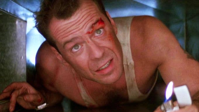 screenshot of John McClane from original Die Hard trailer