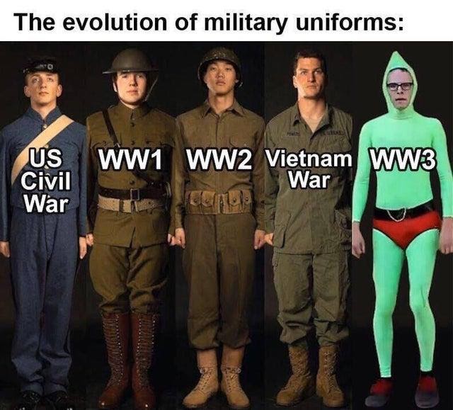 military uniform meme