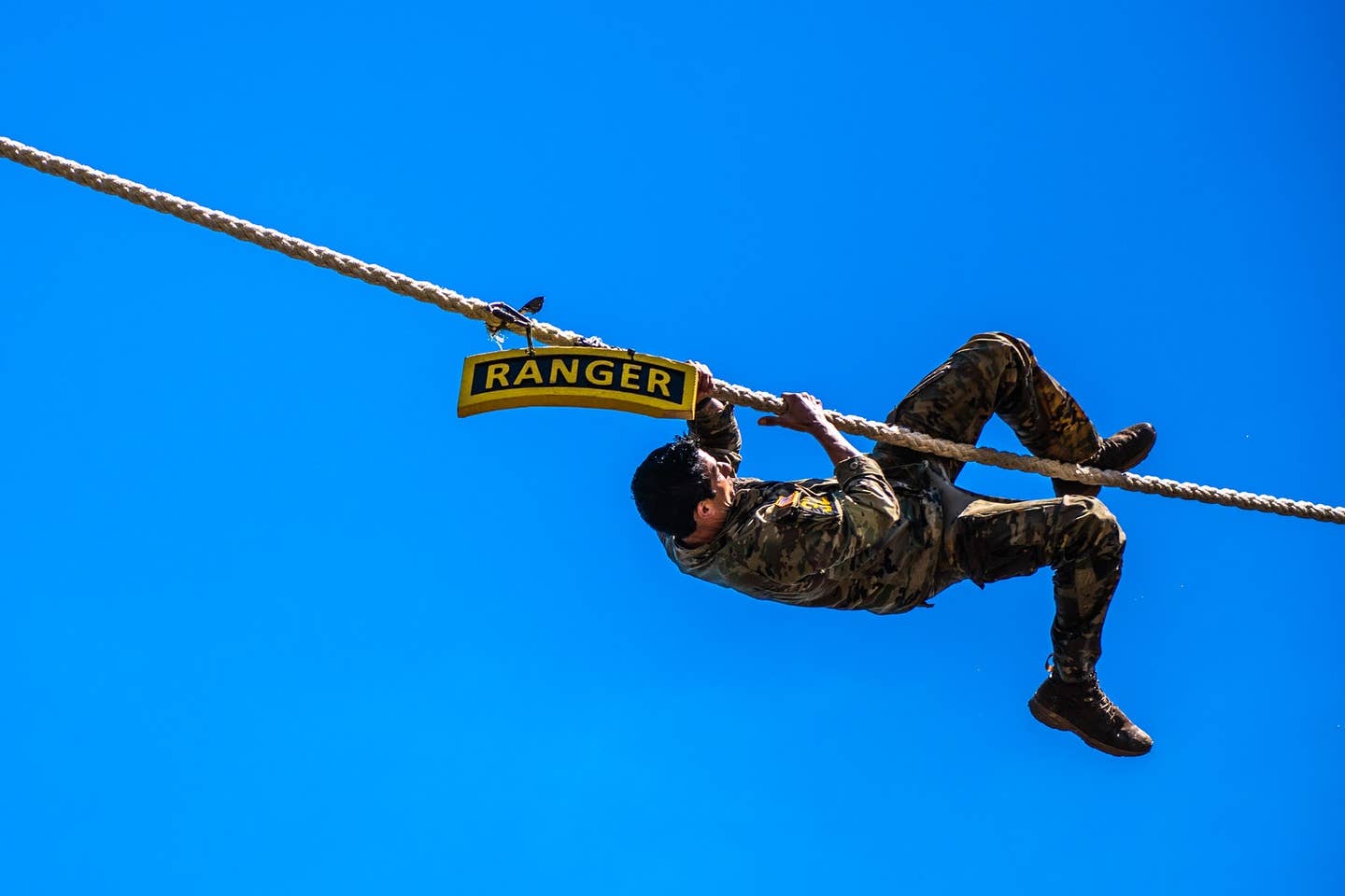 FORT BENNING, Ga. - After two full days and nights of events to test their stamina, technical prowess and mental acuity, 16 teams crossed the finish line April 18, concluding the 2021 Best Ranger Competition. (U.S. Army photo by Patrick Albright, Maneuver Center of Excellence, Fort Benning Public Affairs)