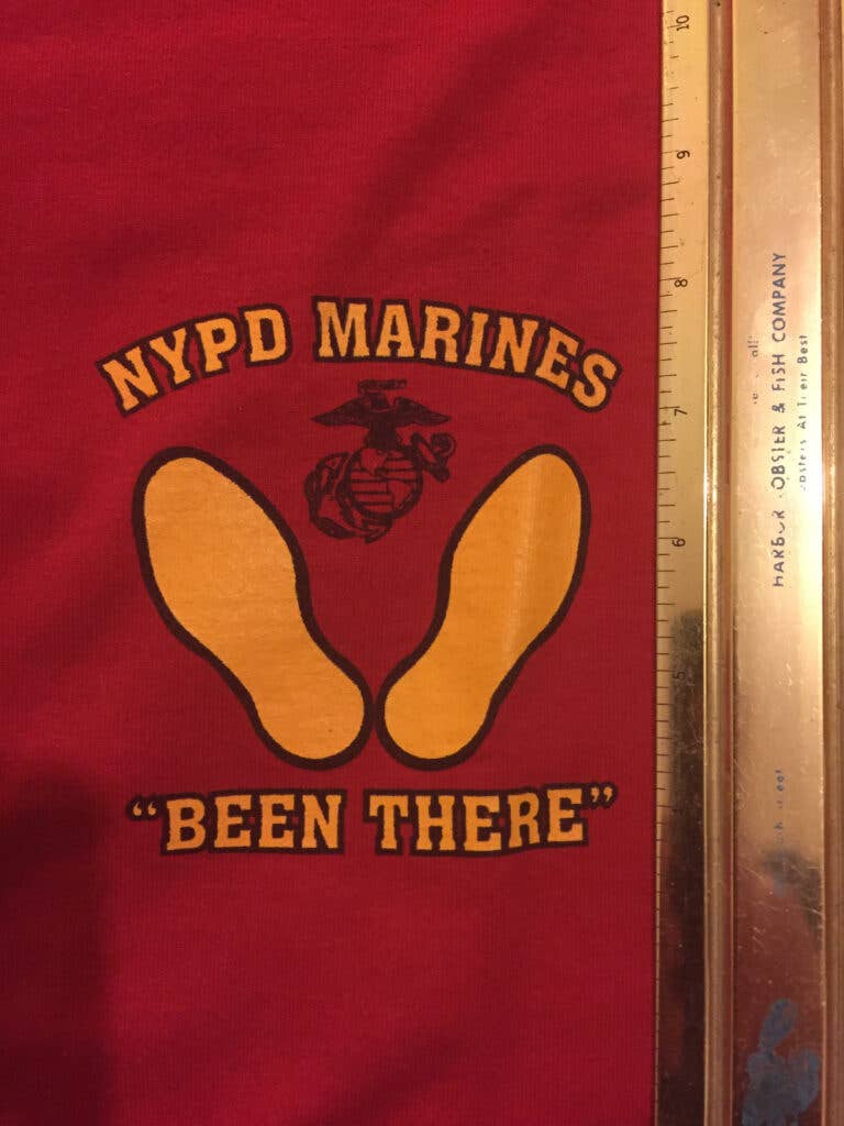 NYPD Marine Corps Assn Poster. Photo courtesy of Joe Lisi.