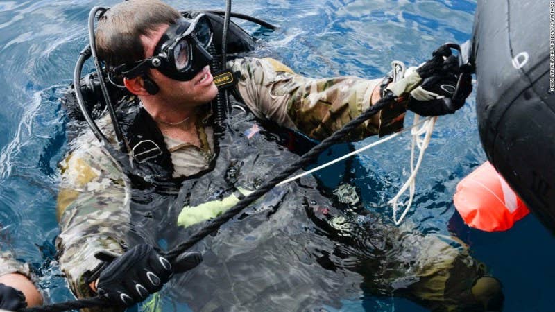 The time Special Forces combat divers recovered 26 Americans from the floor of the Pacific Ocean