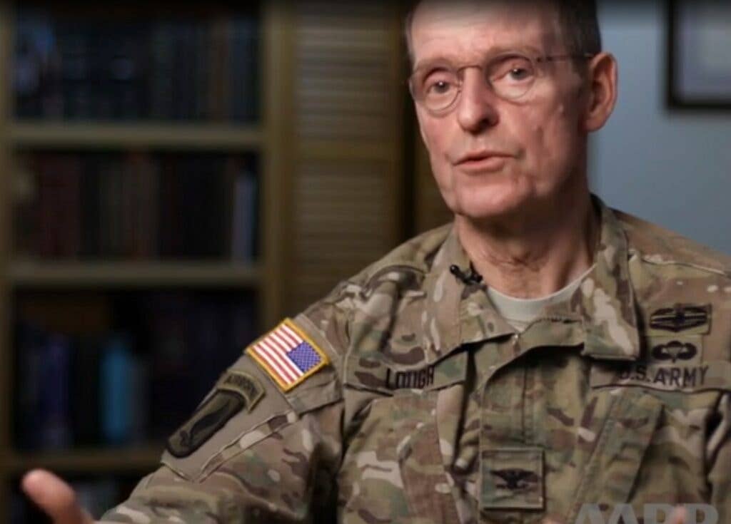 Col. Frederick Lough (<a href="https://videos.aarp.org/detail/video/4607341812001/aarp-salutes-col.-frederick-lough---aarp" target="_blank" rel="noreferrer noopener">AARP</a>)