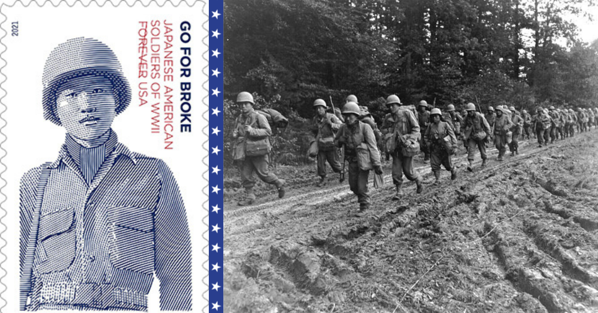 These stamps will honor the heroic Japanese American Veterans of WWII