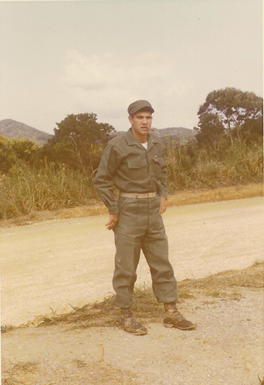 A photo of Lauria during his time in the Corps. Photo courtesy of Dan Lauria.