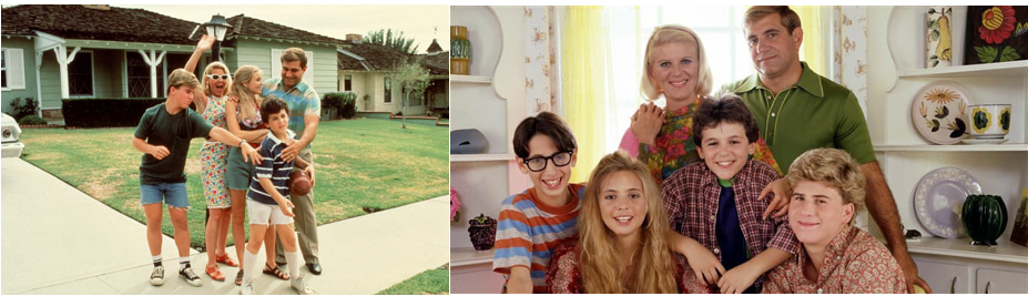 Lauria with the cast of <em>The Wonder Years</em>. Photos courtesy of Dan Lauria.