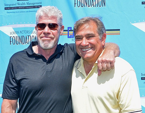 Lauria with close friend and golf buddy Ron Perlman. Photo courtesy of Dan Lauria.