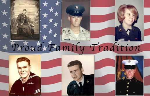Hart’s family tradition of military service. Photo courtesy of Jody Hart.