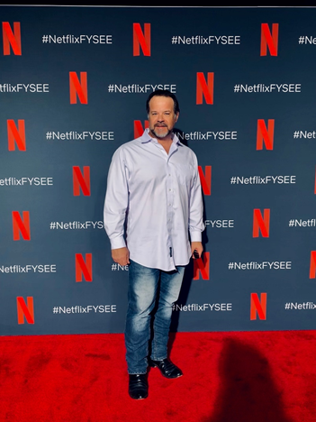 Hart on the Netflix red carpet. Photo courtesy of Jody Hart.