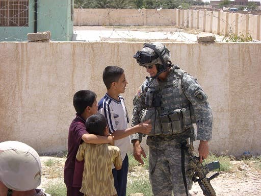 Hegseth in Samarra, Iraq (2006) Photo courtesy of FOX News.