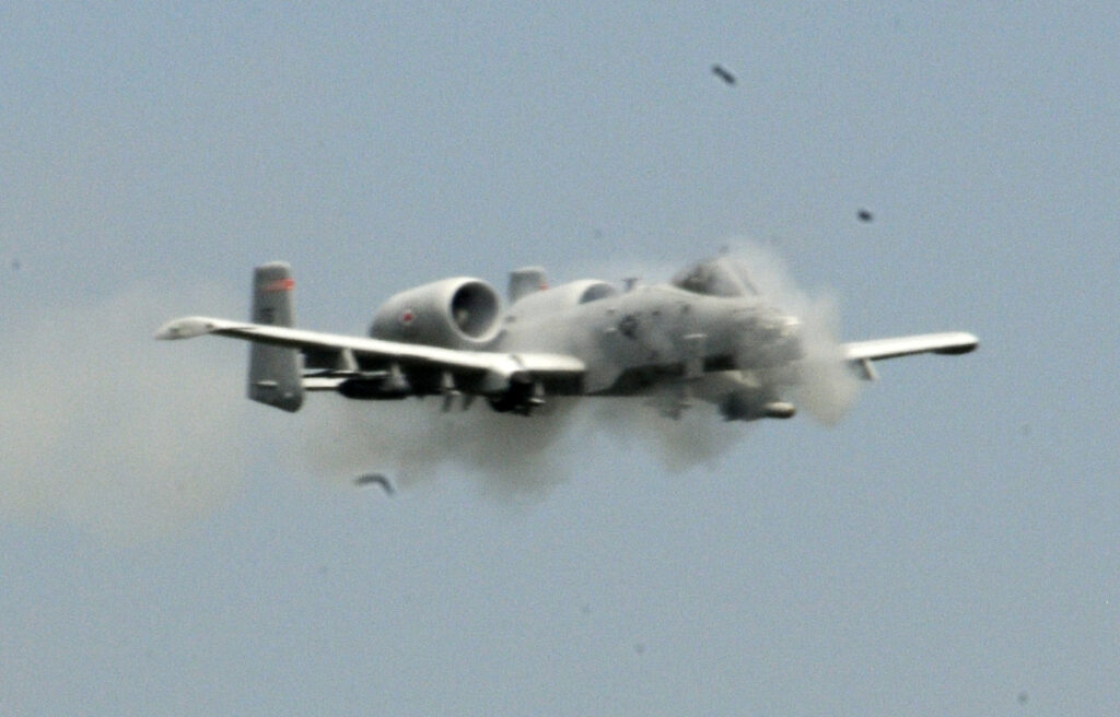 A-10 flying 