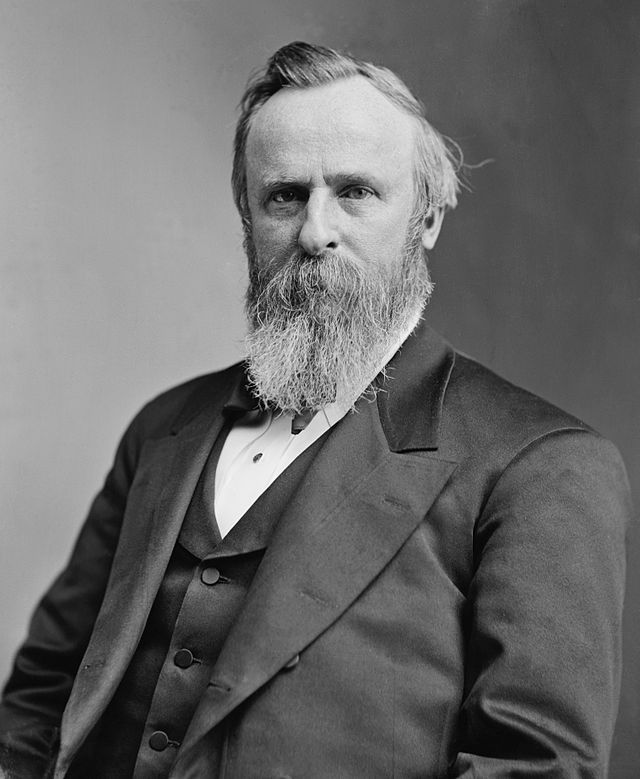 <a href="https://en.wikipedia.org/wiki/Rutherford_B._Hayes">Rutherford B. Hayes</a>&nbsp;(October 4, 1822—January 17, 1893),&nbsp;<a href="https://en.wikipedia.org/wiki/List_of_Presidents_of_the_United_States">19th</a>&nbsp;<a href="https://en.wikipedia.org/wiki/President_of_the_United_States">President of the United States</a>&nbsp;and 29th and 32nd&nbsp;<a href="https://en.wikipedia.org/wiki/Governor_of_Ohio">Governor of Ohio</a>. Public Domain.