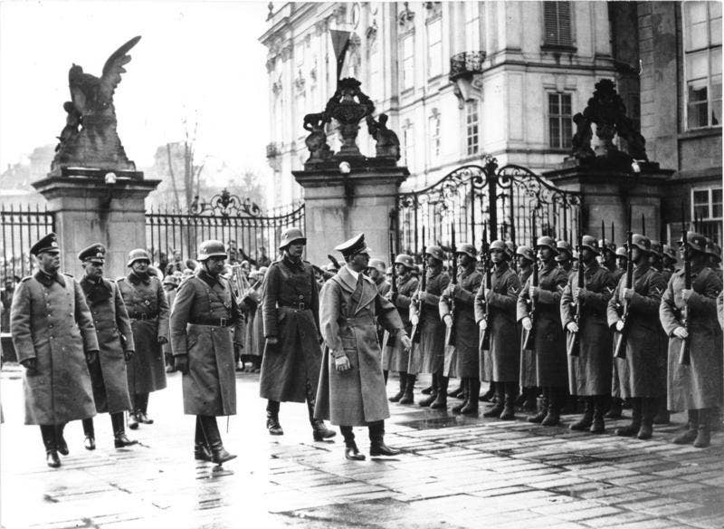 Hitler enters Prague (Wikimedia Commons)