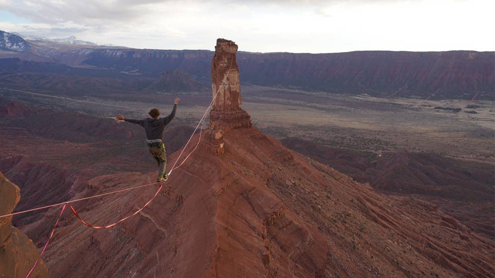 Exclusive interview with Pro Slackliner Spencer Seabrooke on Discovery&#8217;s new series Pushing The Line