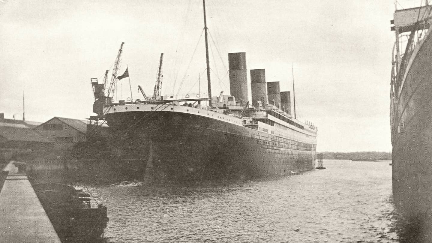 RMS Titanic in Southampton England April 9, 1912 (Wikimedia Commons)