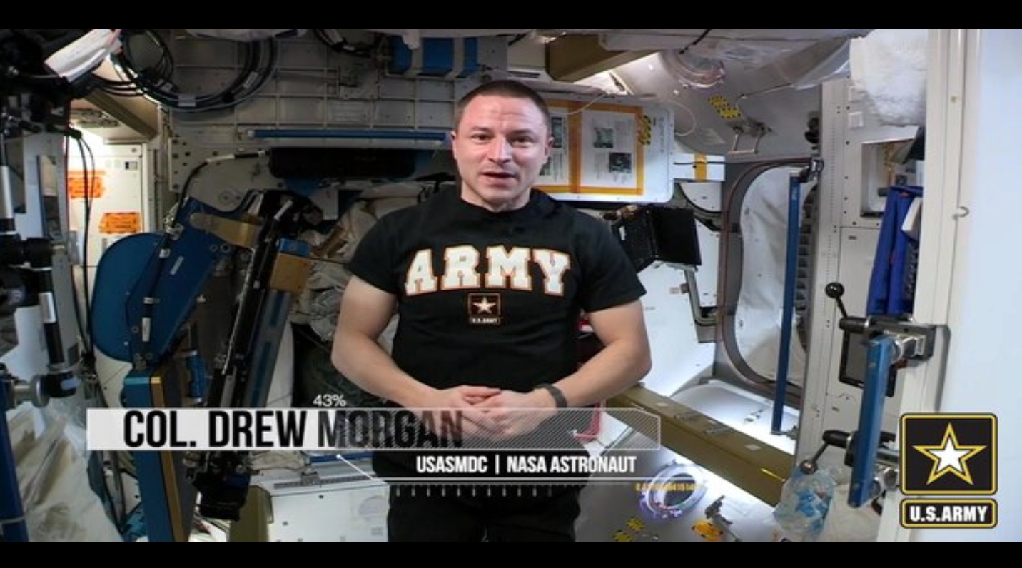 Watch this Army colonel take the ACFT in space