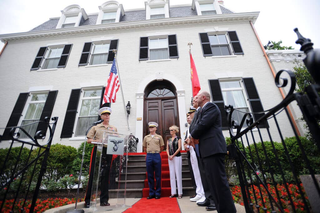 The Home of the Commandants at Marine Barracks Washington is the oldest continuously used public building in Washington, DC. (U.S. Marine Corps photo by Sgt. Bobby J. Yarbrough)