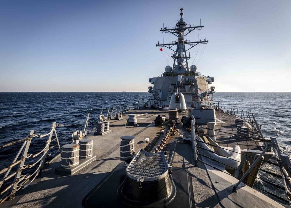 If the USS John S. McCain (DDG 56) could talk, it'd probably say: "I wish a mofo would..." (U.S. Navy photo by Mass Communication Specialist 2nd Class Markus Castaneda)