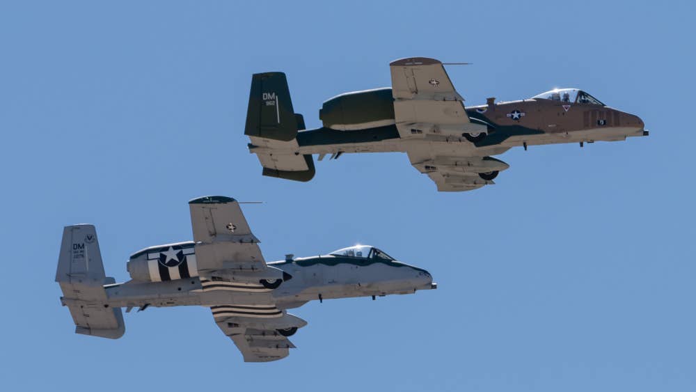 Watch these A-10 Warthogs perform a rare demo flight together