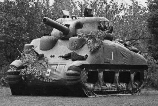 Ghost Army sherman tank