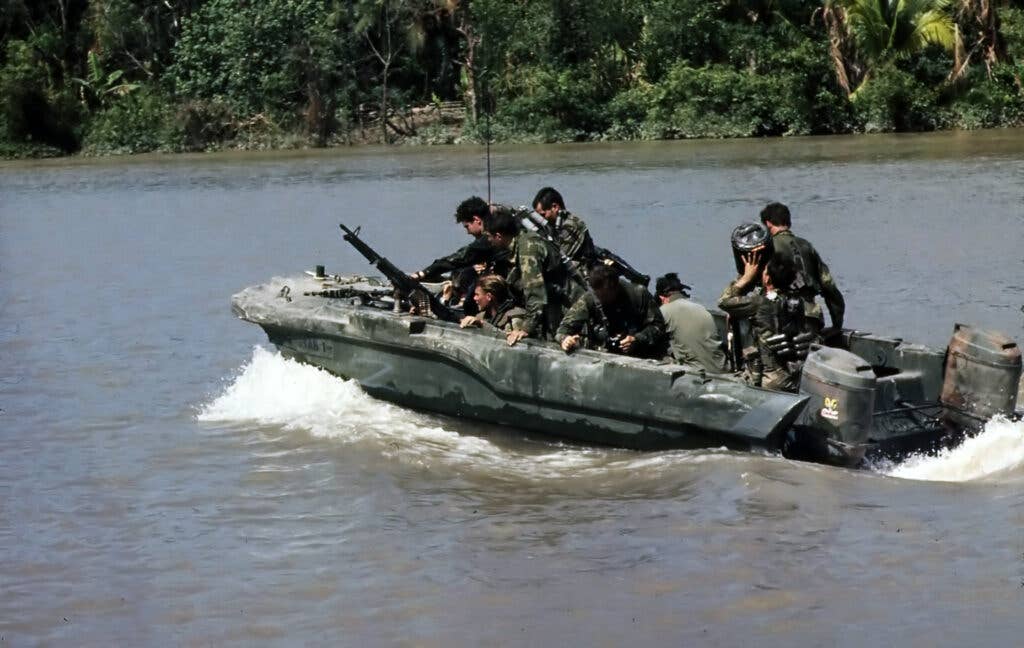SEALs in the Mekong Delta, 1967 (U.S. Navy/ National Archives and Records)
