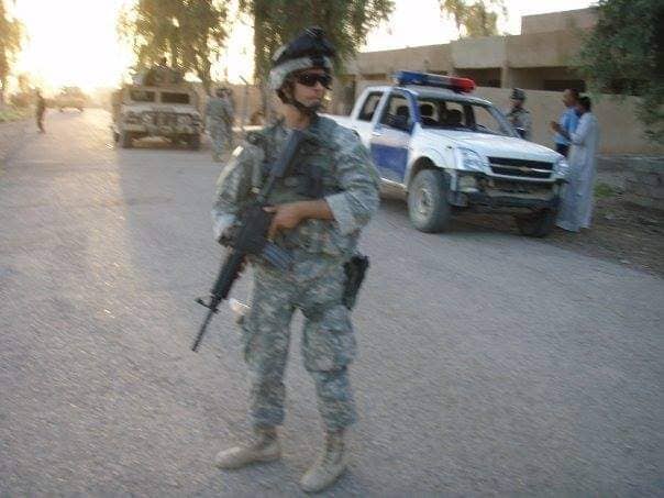SSG Lepore in Iraq on deployment.  Photo courtesy of Ken Lepore.