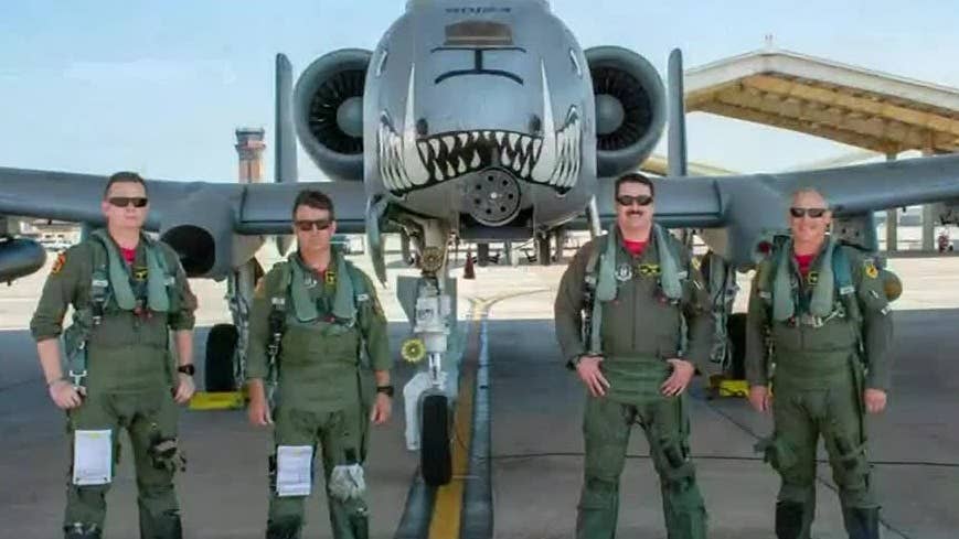 The ‘Field of Dreams’ game got an A-10 Warthog flyover