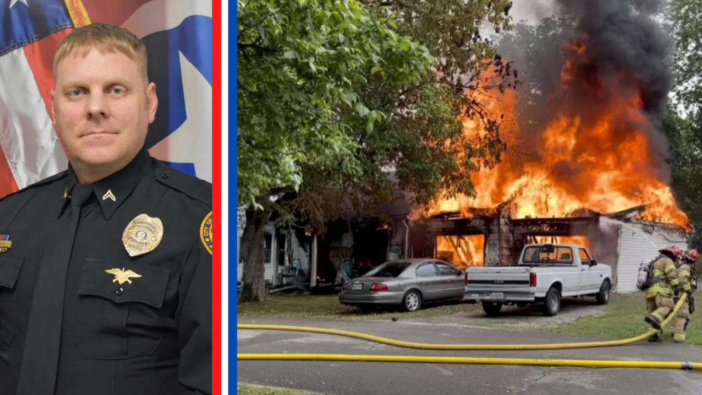 Columbia police officer runs into burning home to rescue disabled woman