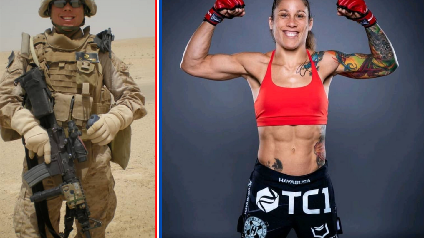 Watch this female MMA fighter and combat-veteran Marine share her home base