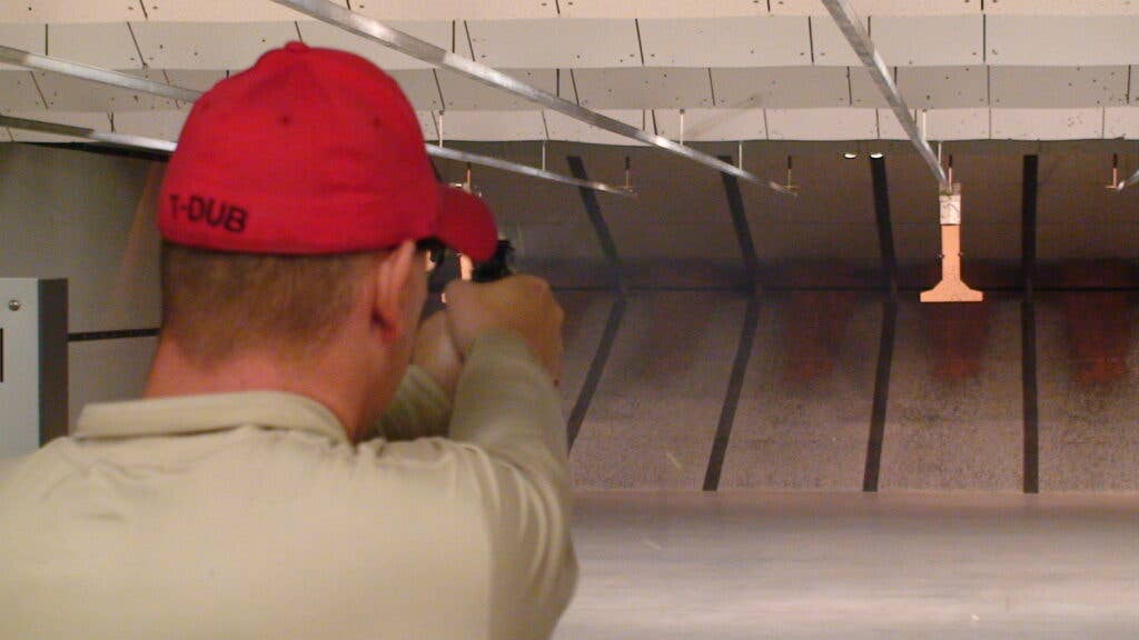 Casual range shooters are rarely as quick on the draw as trained police officers. (NIOSH)