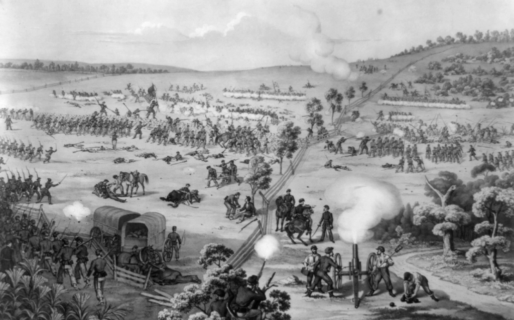 Fox's Gap at the battle of South Mountain, MD. Sunday, Sept. 14, 1862. (Wikimedia Commons)