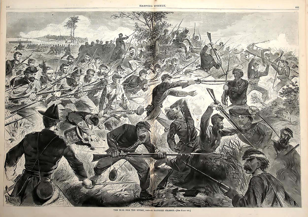 The War for the Union, 1862 - A Bayonet Charge. (Wikimedia Commons)