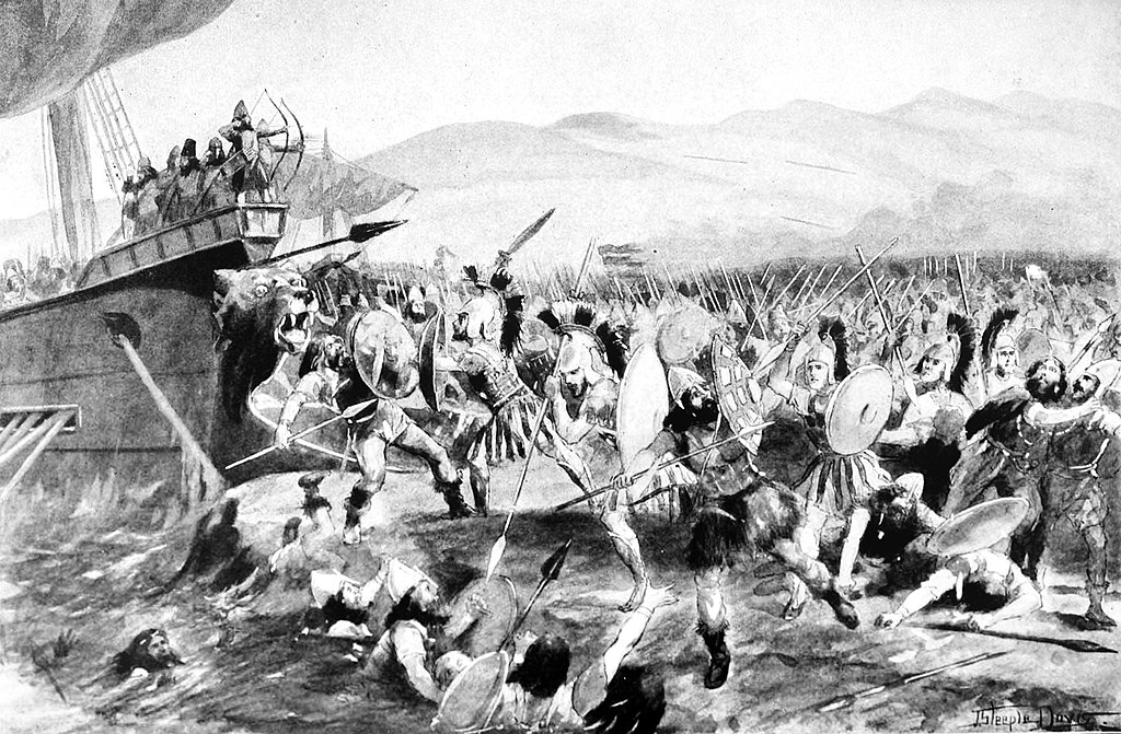 Scene of the Battle of Marathon. (Wikipedia)
