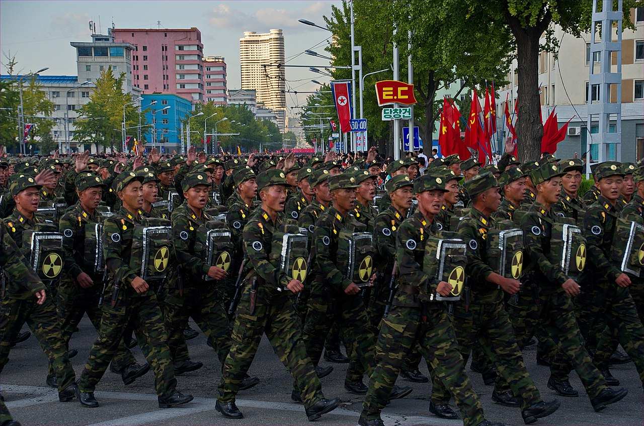 North Korean military parade. (Uwe Brodrecht via Wikipedia)