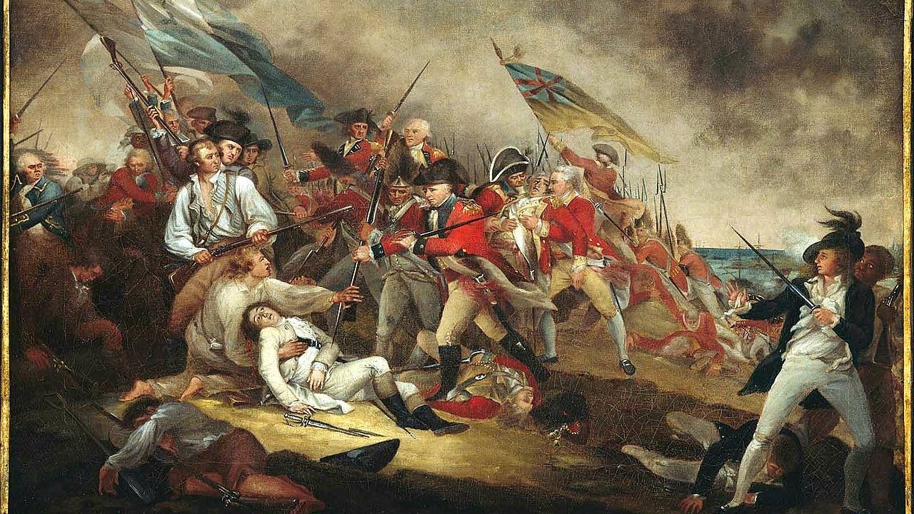  	
The Death of General Warren at the Battle of Bunker's Hill, June 17,1775. (Wikimedia Commons)