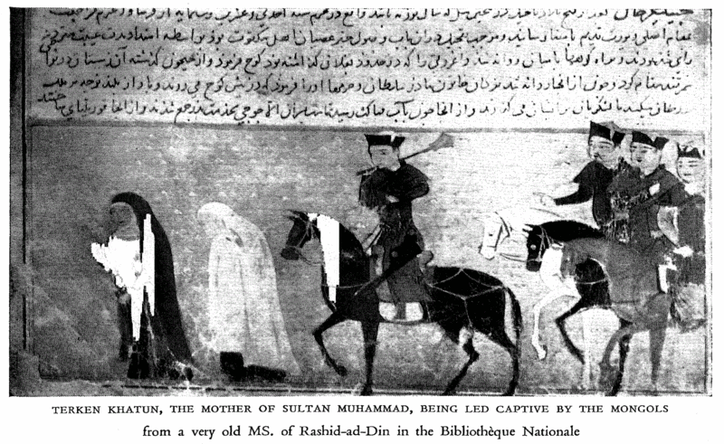 Terken Khatun, captive of Mongols. (Wikimedia Commons)