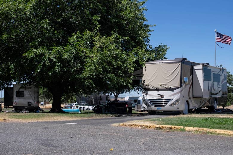 <em>Beale Air Force Base in California established permanent RV spots to address the housing shortage (U.S. Air Force)</em>